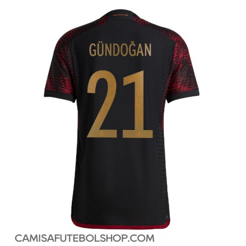 Camisa de time de futebol Alemanha Ilkay Gundogan #21 Replicas 2º Equipamento Mundo 2022 Manga Curta